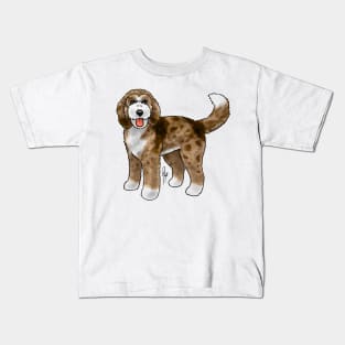 Dog - Bernadoodle - Red Merle Kids T-Shirt